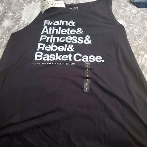 Torrid Size 2 Breakfast Club Tank Top NWT Black